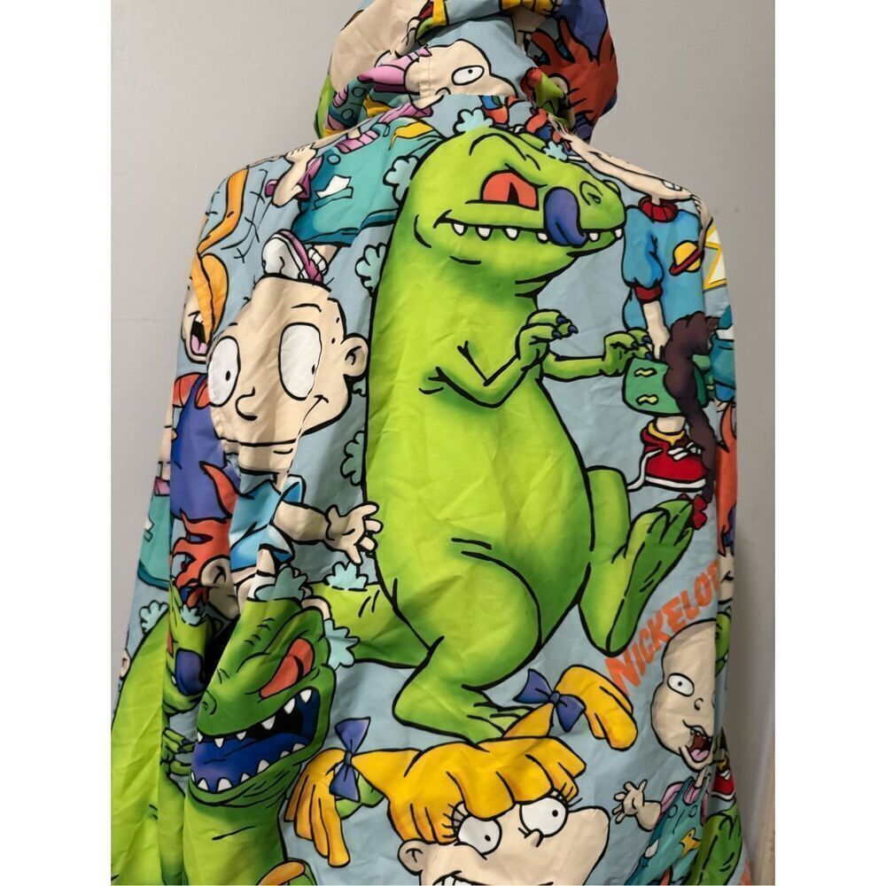 Members only x Nickelodeon Rugrats all over windbreaker jacket L - Picture 8 of 10